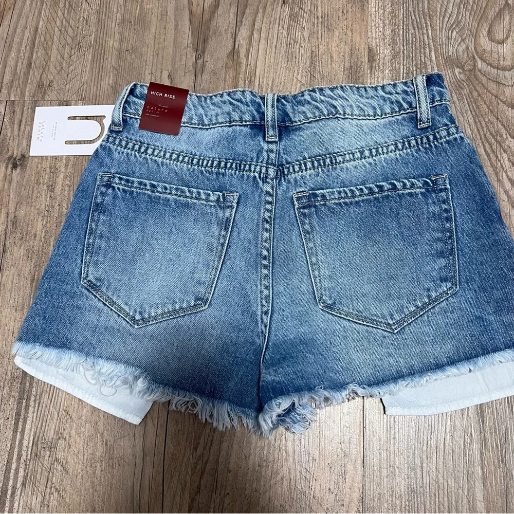 NWT Distressed Denim Shorts‎ by Nature Denim